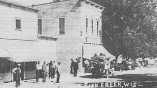 vintage photograph Main Street Fish Creek, Wisconsin